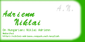 adrienn niklai business card